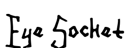 Eye Socket Font Image