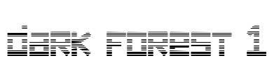 dark forest 1 Font Image