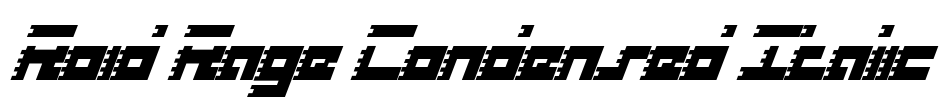 Roid Rage Condensed Italic