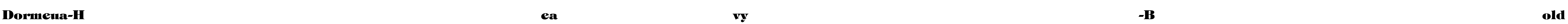 Dormeua-Heavy-Bold Font Image
