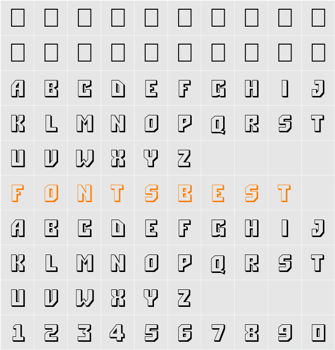 a_Simpler3D Character Map