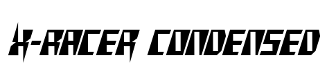 X-Racer Condensed Font Image