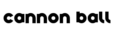 cannon ball Font Image