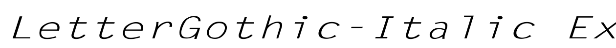 LetterGothic-Italic Ex