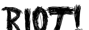 RIOT! Font Image