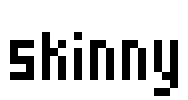 Skinny Font Image