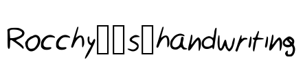 Rocchy__s_handwriting