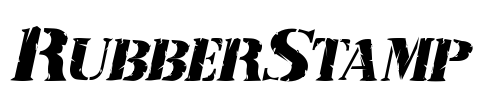 RubberStamp Font Image