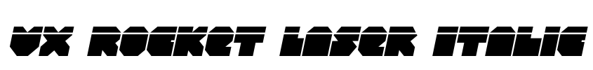 VX Rocket Laser Italic