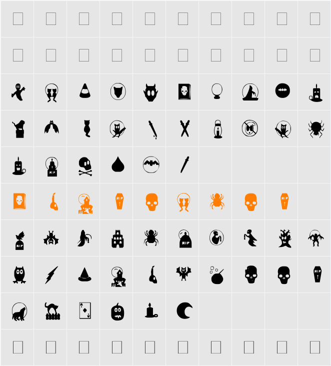 sbhading Character Map