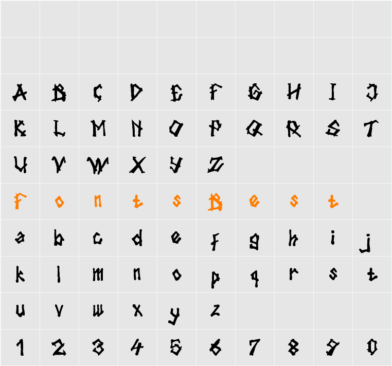 tulisan tanganku Character Map