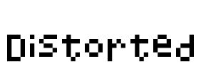 Distorted Font Image