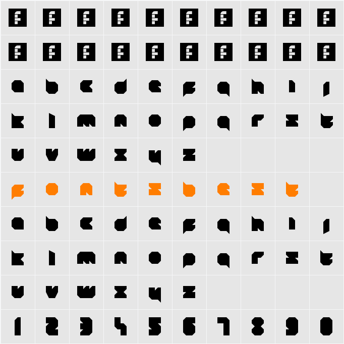 blob Character Map
