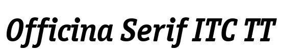 Officina Serif ITC TT Font Image