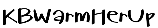 KBWarmHerUp Font Image
