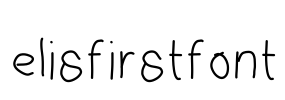 elisfirstfont