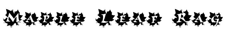 Maple Leaf Rag Font Image