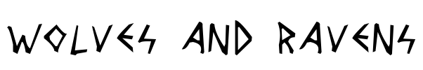 Wolves and Ravens Font Image