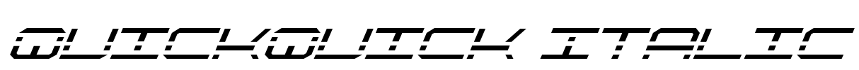 QuickQuick Italic Font Image