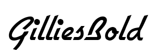GilliesBold Font Image