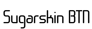 Sugarskin BTN Font Image