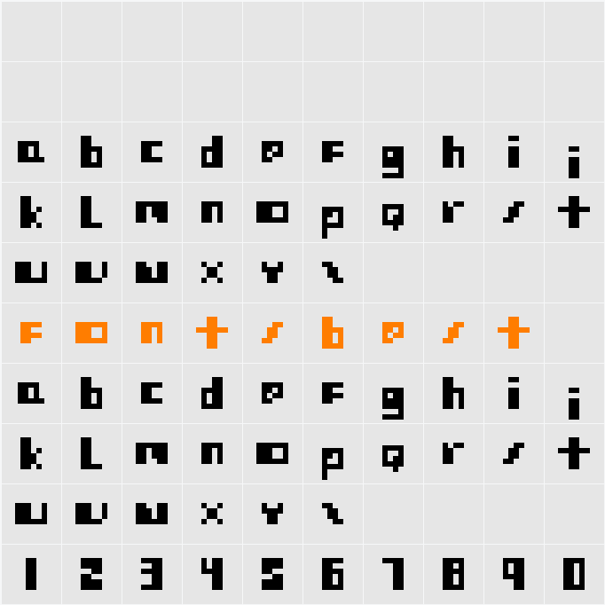 Protovision Character Map