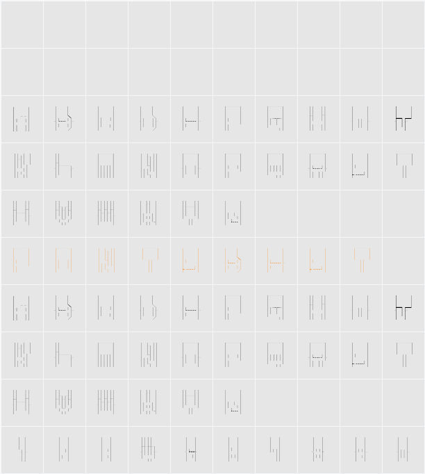 pop-up font Character Map