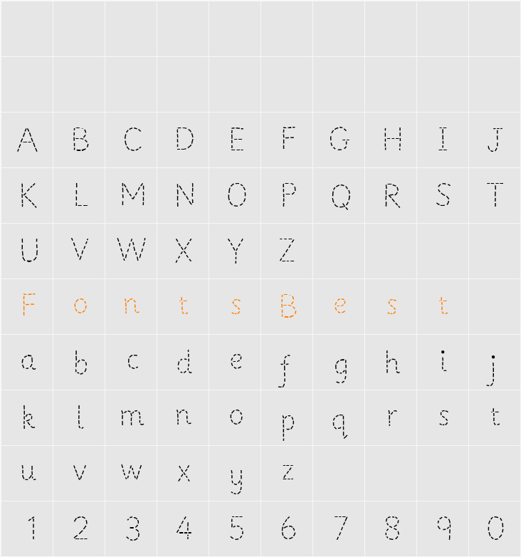 Primer Apples Character Map