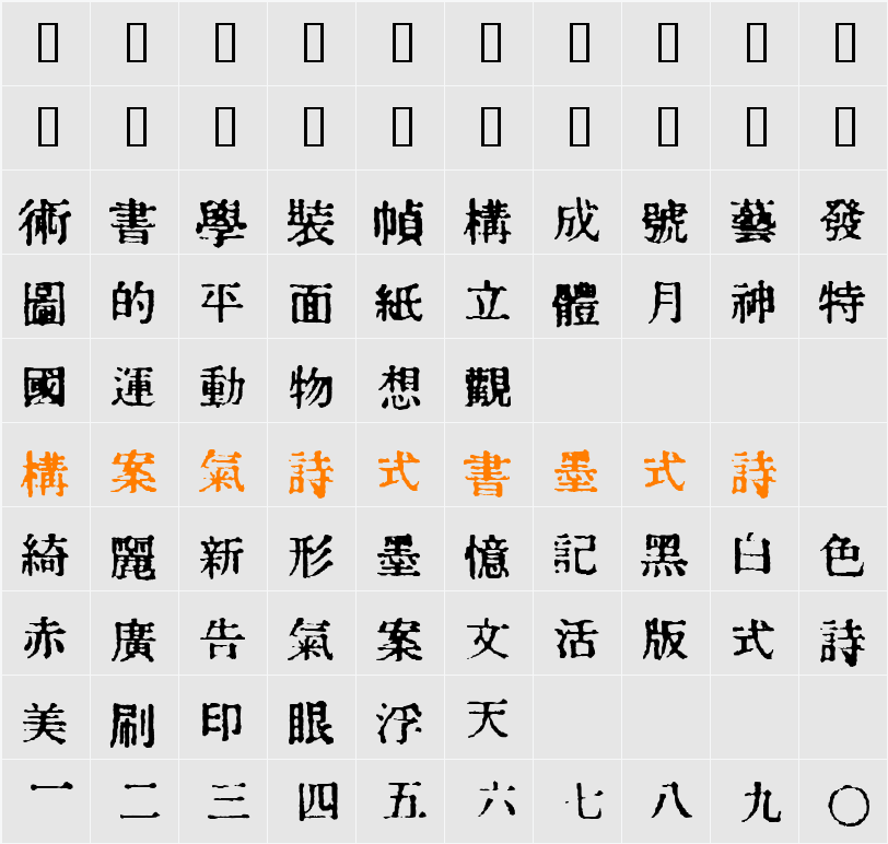 InKanji Character Map