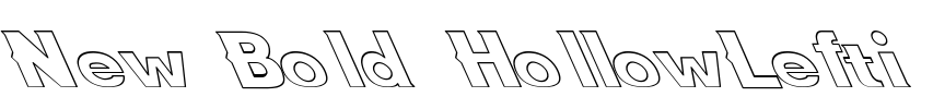 New Bold HollowLefti Font Image