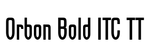 Orbon Bold ITC TT Font Image