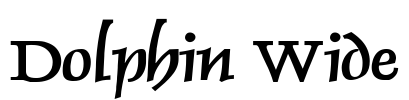 Dolphin Wide Font Image