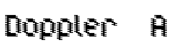 Doppler A Font Image