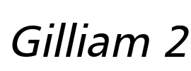 Gilliam 2 Font Image