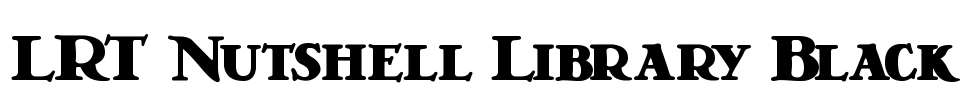 LRT Nutshell Library Black Font Image