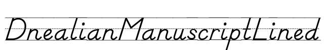 DnealianManuscriptLined