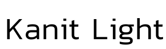 Kanit Light Font Image