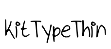 kitTypeThin Font Image