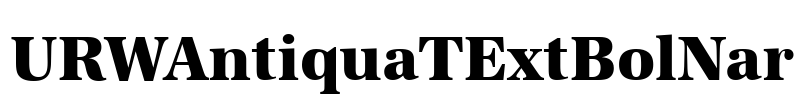URWAntiquaTExtBolNar Font Image