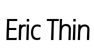 Eric Thin Font Image