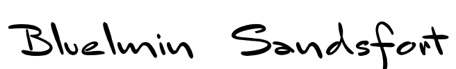 Bluelmin Sandsfort Font Image