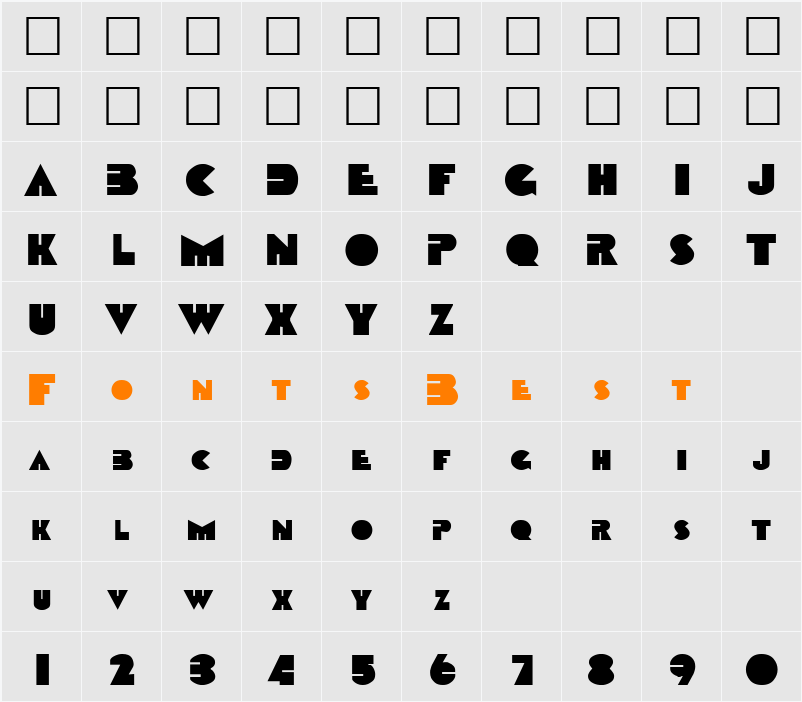 SAMMAN Character Map