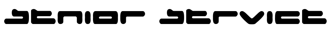 Senior Service Font Image