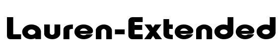 Lauren-Extended Font Image