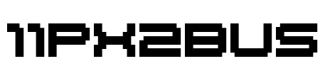 11px2bus Font Image