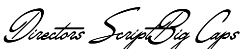 Directors ScriptBig Caps Font Image