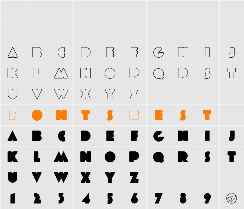 ETIAW v3 Character Map