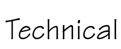 Technical Font Image