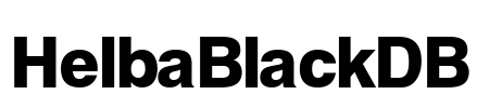 HelbaBlackDB Font Image