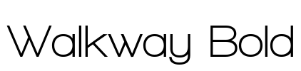 Walkway Bold Font Image